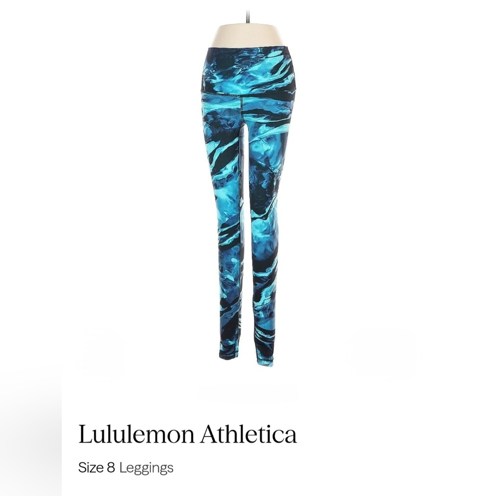 Lululemon Athletica Ocean Wave Leggings Size 8